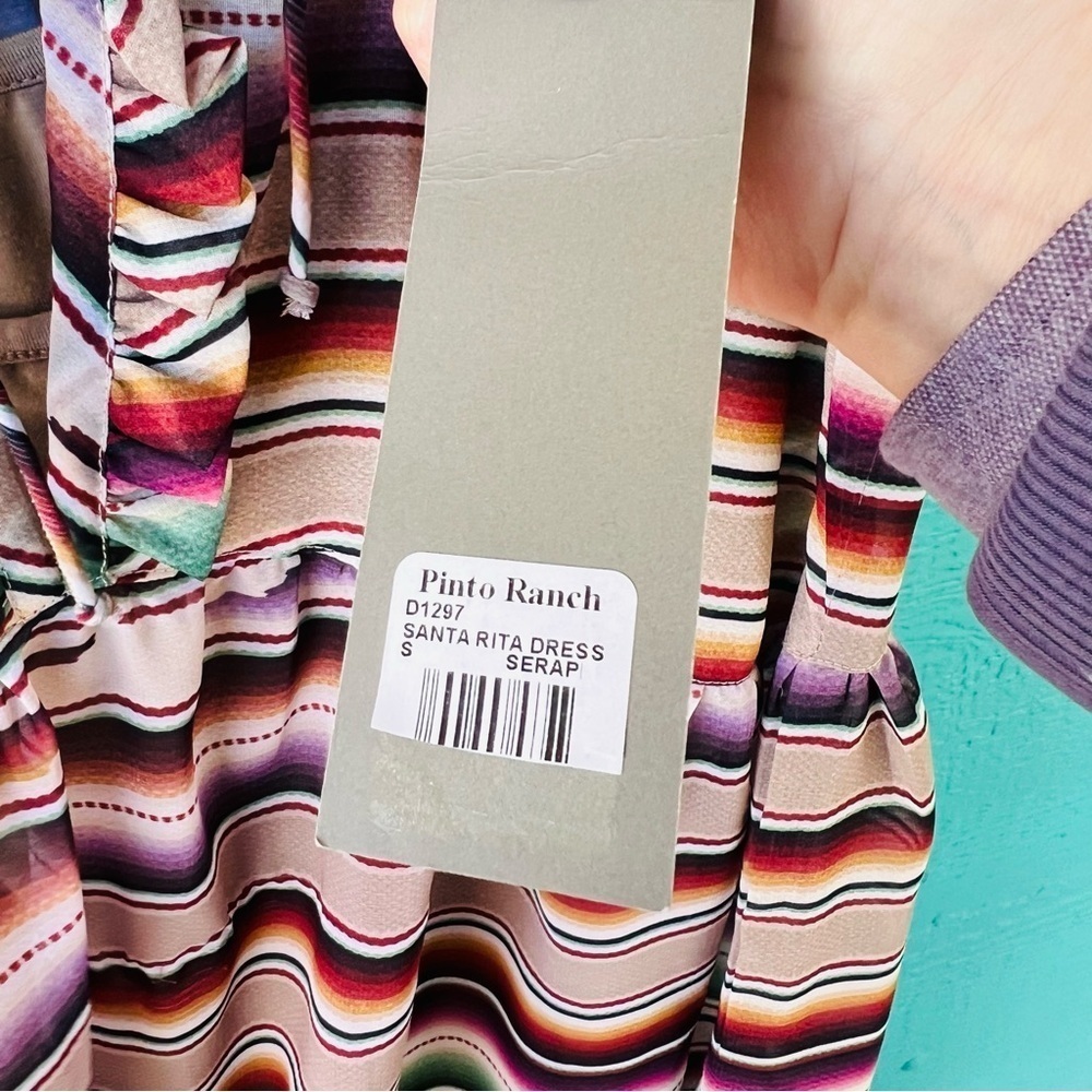 DOUBLE D RANCH SERAPE SANTA RITA FLOUNCE RUFFLE SUNDRESS SIZE SMALL NWT - Picture 5 of 9